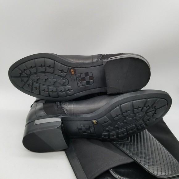 VINCE CAMUTO Women Quilted Leather Over The Knee Boots Black Size 8 M - Picture 7 of 8